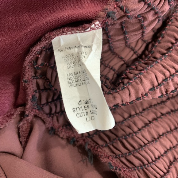 Mauve brown/maroon blue Jasmine blouse - Picture 6 of 7